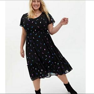 Torrid black and iridescent cocktail dress